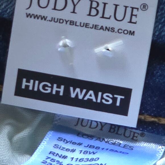 NWT, Judy Blue Women's High Waist Relaxed Fit Jeans, Size 18W - Picture 7 of 8